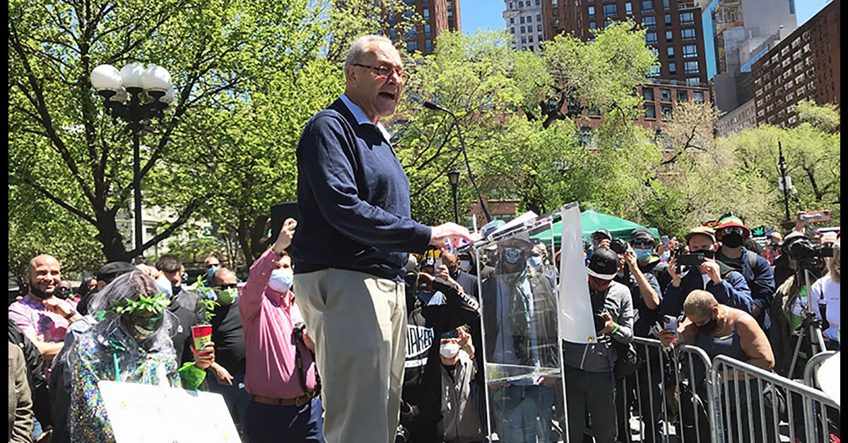 Chuck Schumer, Tish James, Other Elected Officials and Activists Celebrate Legalization at NYC …