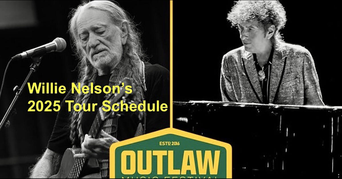 photo of On the Road Again: 50 Shows on Willie Nelson's 2025 Tour Schedule image